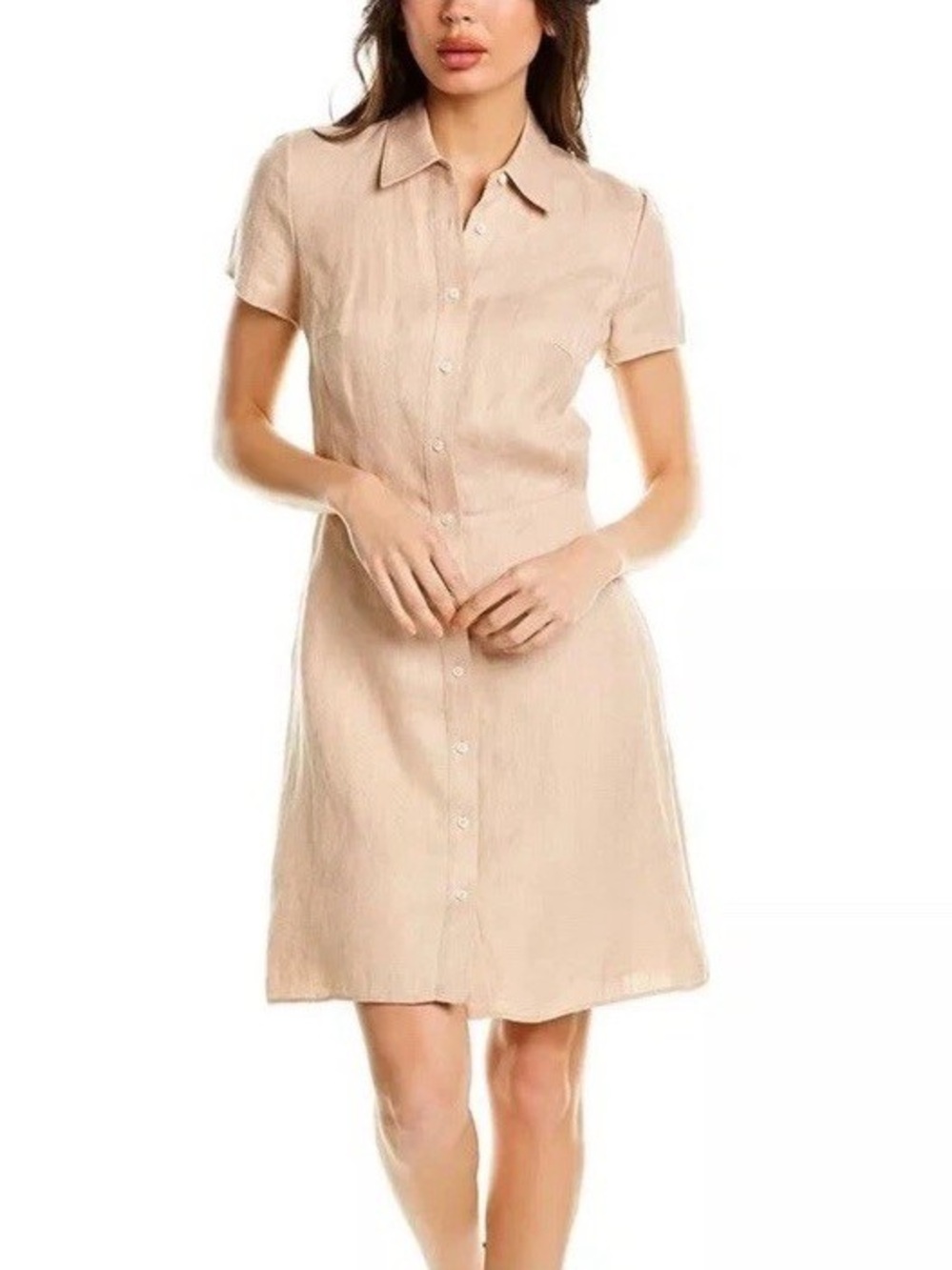Theory Linen-Blend Shirtdress
